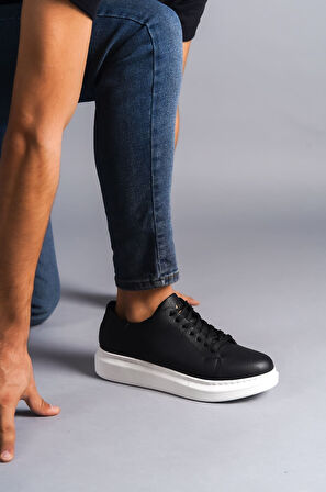 Bağcıklı Cilt Erkek Günlük Sneaker Ayakkabı