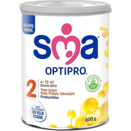 800 gr SMA Optipro 2 Bebek Devam Sütü - 6-12 ay için probiyotikler ile