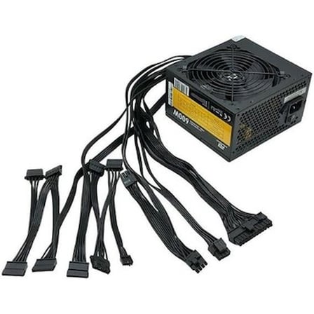 PowerBoost PB600AR 600W APFC 2*PCI-E 6+2 Pin 12cm Siyah Fanlı ATX PSU (Retail Box)