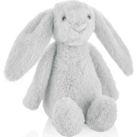 35 cm Gri Renkli Oturabilen Tavşan Peluş Oyuncak