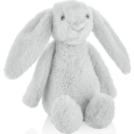 35 cm Gri Renkli Oturabilen Tavşan Peluş Oyuncak