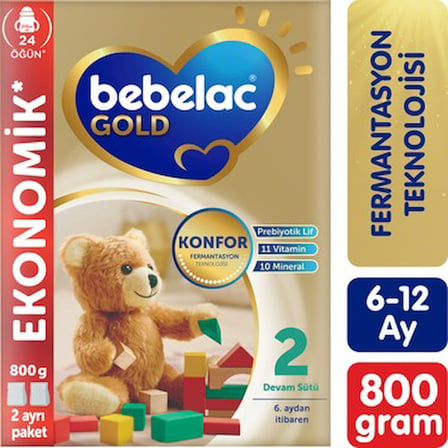 6-9 ay arası bebekler için 800 gr Konforlu Devam Sütü