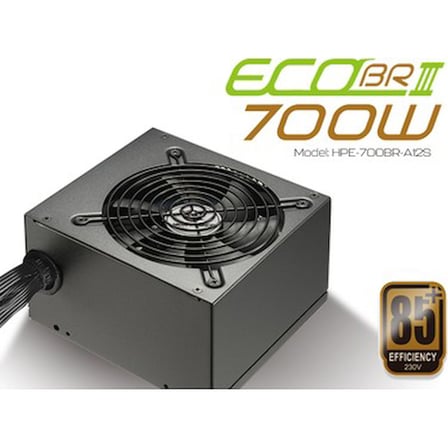 Aktif PFC Siyah ATX Güç Kaynağı, 700W 85+ Bronze Verimlilik ile