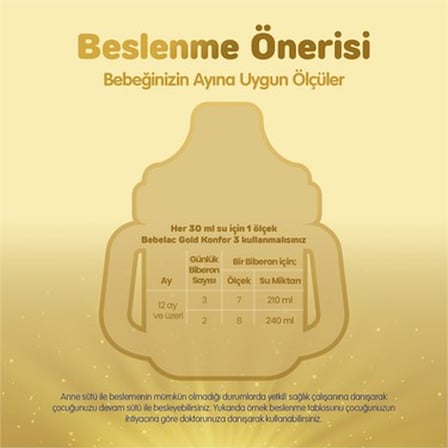 Çocuklar için 1 yaş üstü 1150 gr Konforlu Devam Sütü