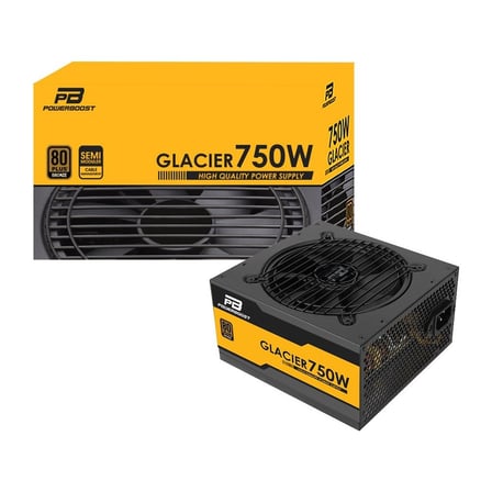 PowerBoost BST-ATX750B GLACIER 750w 80+ BRONZE Semi Modüler 12cm Fanlı ATX PSU
