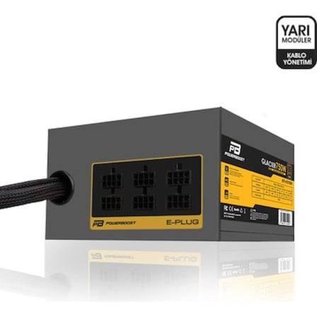 PowerBoost BST-ATX750B GLACIER 750w 80+ BRONZE Semi Modüler 12cm Fanlı ATX PSU