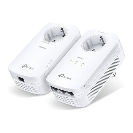 TP-Link TL-PA8033P KIT | Powerline Adaptör | Priz Soketli | AV1300 | Kolay Kurulum | 3 Gigabit Port