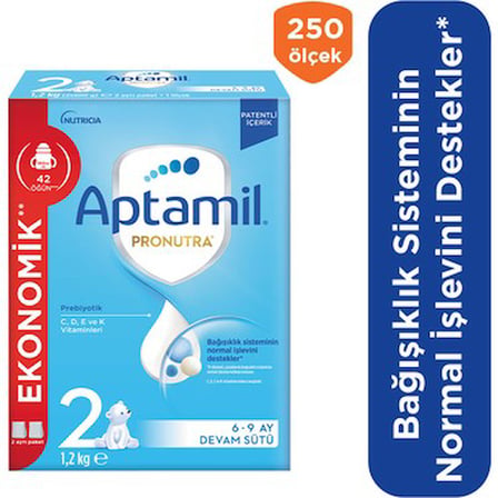 1200 gr Prebiyotik içeren 2. yaş bebek sütü