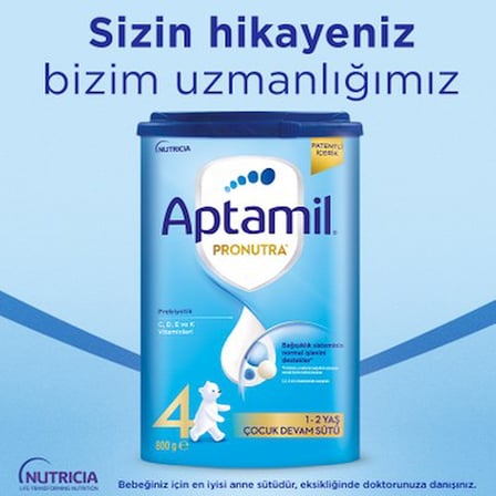 1200 gr Prebiyotik içeren 2. yaş bebek sütü