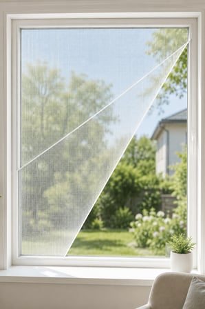 Beyaz Hazır Sineklik Çift Kat Sök Tak Pratik Yıkanabilir Pencere Kapı Sinekliği 150x125 cmMFT