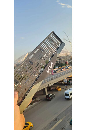 Kia Model Uyumlu Pleksi Piona Black Mat Plakalık