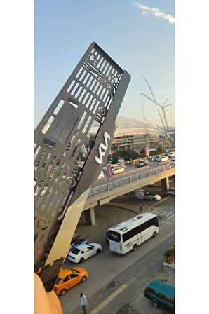 Kia Model Uyumlu Pleksi Piona Black Mat Plakalık