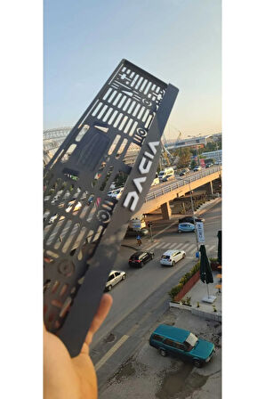 Dacia Model Uyumlu Pleksi Piona Black Mat Plakalık