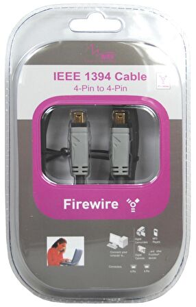 Fireware IEEE 1394 Kablo 4pin-4pin Altın Kaplama 1.5M