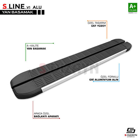 S-Dizayn MG E-HS S-Line Aluminyum Yan Basamak 183 Cm 2021 Üzeri