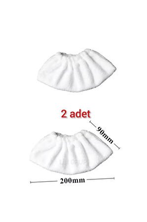 Mogotech Mg-101 Çok Fonksiyonlu Buharlı Temizlik Makinası yedek mikrofiber mop bezi 2 adet