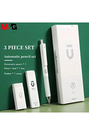 M&G 0.7mm Beyaz Premium Otomatik Kalem Seti, Öğrenciler İçin Tasarlanmıştır
