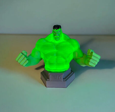 Hulk Figür Gece Lambası Masaüstü Gece Lambası Çocuk Odası Dekoratif Lamba