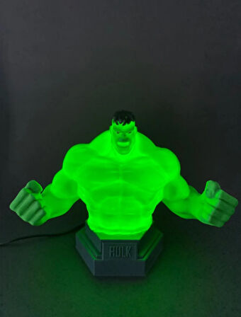 Hulk Figür Gece Lambası Masaüstü Gece Lambası Çocuk Odası Dekoratif Lamba