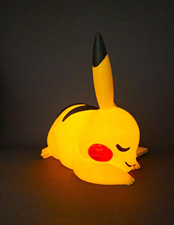 Uyuyan Pikachu Dekoratif Lamba Masaüstü Aydınlatma Dekoru Taşınabilir Lamba