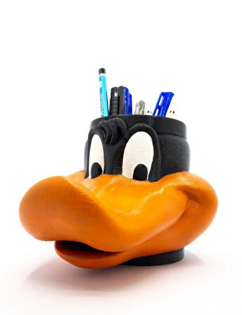 Daffy Duck Kalemlik Çizgi Film Figürü Kalemlik Masaüstü Kalemlik & Fırçalık
