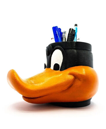 Daffy Duck Kalemlik Çizgi Film Figürü Kalemlik Masaüstü Kalemlik & Fırçalık