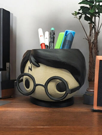 Harry Potter Figürlü Kalemlik, Fırçalık & Masaüstü Organizer – Koleksiyonluk, Hogwarts Temalı Ürün