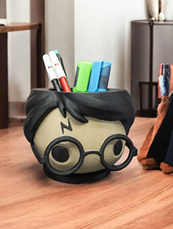 Harry Potter Figürlü Kalemlik, Fırçalık & Masaüstü Organizer – Koleksiyonluk, Hogwarts Temalı Ürün