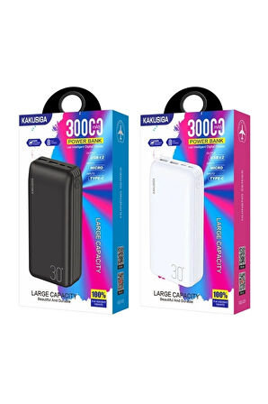 30000 Mah 3 Portlu Powerbank 22.5w Hızlı Şarj Desteği Taşınabilir Şarj Cihazı