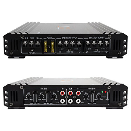 Magicvoice MG-3500 4 Kanal Max 3000 Watt Oto Anfi