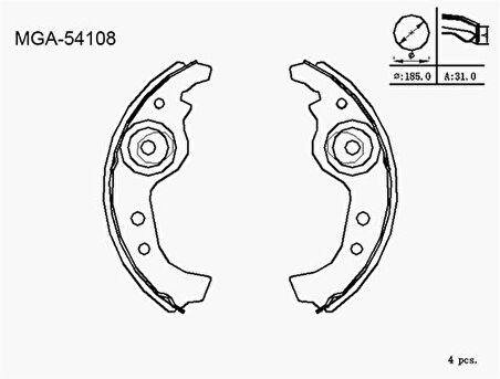 MGA 54108 Kampana Balata Panda Uno 60 84-91 1300150