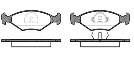 MGA 55106 Balata Fren Ön-Fişsiz Palio 1.4-Siena 1.4 WVA21192 55170758