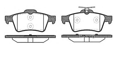 MGA 55139 Arka Fren Disk Balata Focus C-Max 04-15 Laguna III-Vectra C 03-508 10- 3M512M008AA