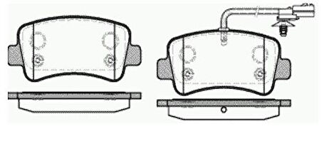 MGA 55147 Fren Balatası Arka Tek Teker Master III 4420066