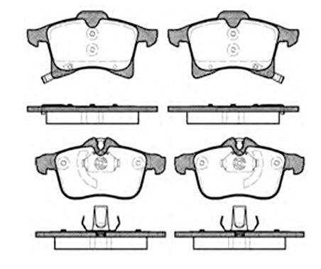 MGA Fren Balatası On Wva 23832 ( Opel : Astra H Merıva 1.6 1.8 1.7cdtı 03- )