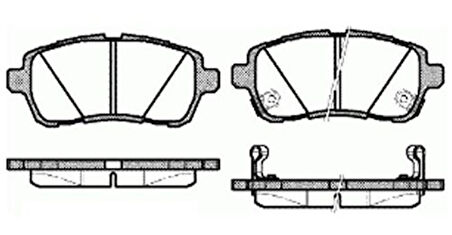 MGA 55248 Ön Fren Disk Balata Fiesta 2008-Mazda 2 2008-2012-Suzuki Swift 2010 WVA 24283-24284-24284 8V512K021AB