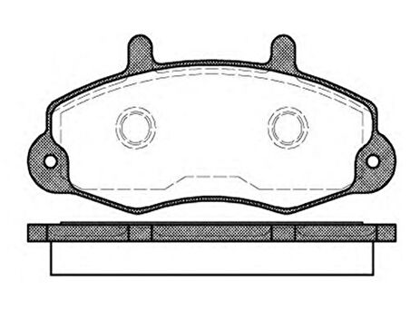 MGA 55256 Ön Fren Disk Balata Transit T.12 93-98 1301589