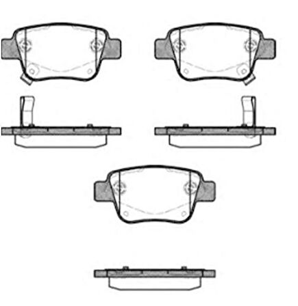 MGA 55267 Balata Fren Arka Avensis 03-08 1.6-Corolla-Verso 04-06 446605010