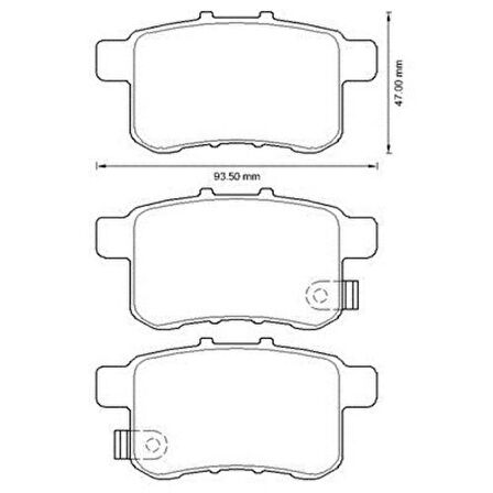 MGA 55313 Balata Fren Arka Honda Accord 09-11 43022TL1G01