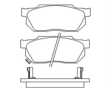 MGA 55314 Balata Fren Ön-Honda Civic 1988-1990 45022SH3G50