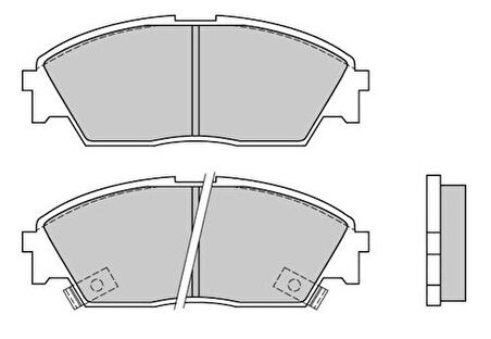 MGA 55315 Balata Fren Ön-Honda CRX 88-90 45022SH3932