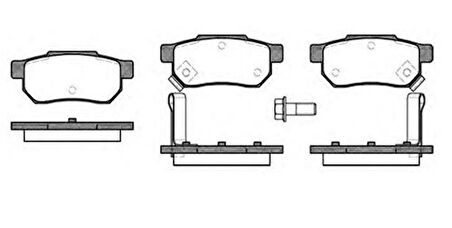 MGA 55317 Balata Fren Arka Honda Civic 96-00-Jazz 02-10-Rover 90- 06022SP8000