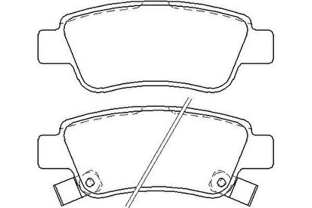 MGA 55328 Fren Balatası Arka Honda CRV 2.0 VTEC 2007-2012 CRV 1.6 2012- 43022SWWG02
