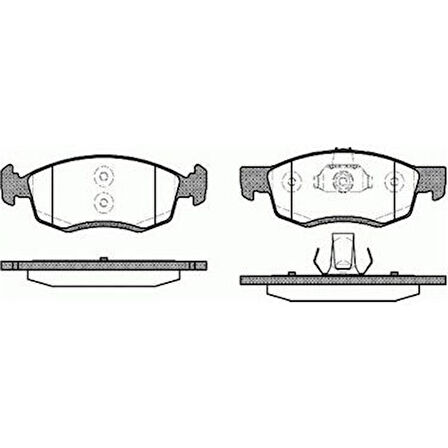 MGA Fren Balatası On Wva 20907 ( Dacıa : Logan 1.5dcı 1.6 16v 07-- )