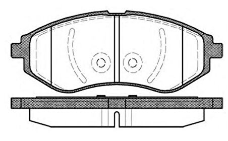 Mga 55332 Balata Fren Ön Chevrolet Kalos 02>10-Aveo 05>10-Lacettı 05-13 1.4-1.6-1.8-Rezzo 1.6-2.0 05-Daewoo Espero C 95>99-Lanos 92>02-Nubıra 97>01