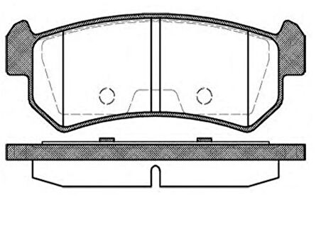 MGA 55334 Balata Fren Arka Chevrolet Lacetti 04-9 96405131