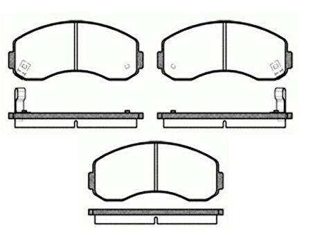 MGA 55385 Balata Fren Ön-Bongo 00-10 0K60B3328ZA