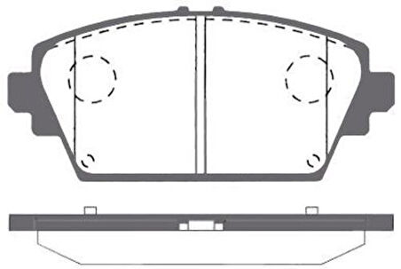 MGA 55408 Balata Fren Ön-Nissan Primera-P12 03-10-Honda Accord 98-02 41060AV125