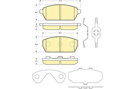 MGA 55429 Balata Fren Ön-Suzuki Carry-Sk410 86-01 5520062874000