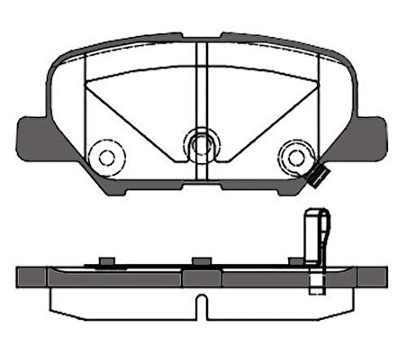 MGA 55501 Fren Balatası Arka Mitsubishi ASX 12-Mazda 6 13-Outlander 12-C4 12-4008 2012- 4605B071